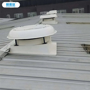 พัดลมระบายอากาศแบบแกนตั้งบนหลังคา Hengshuangda วัสดุ FRP 380 โวลต์ สีขาว สำหรับงานอุตสาหกรรม - Product Image 1
