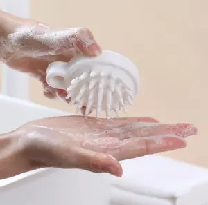 Baş masajı saç yıkama fırçası saç temizleme köpük tarak duş fırçası banyo Spa zayıflama masaj fırçası