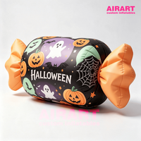 Bonbons gonflables géants publicitaires pour Halloween, jouets gonflables pour la décoration de portes et de festivals, ballons bonbons gonflables pour idées de fêtes