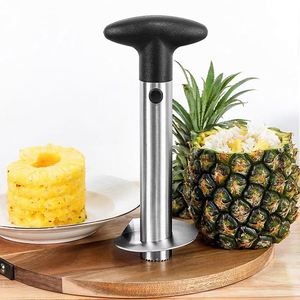 Éplucheur, coupeur, trancheur et dénoyauteur d'ananas en acier inoxydable personnalisé, outils pour éplucher et retirer le cœur, couteau à fruits et légumes, gadget de cuisine, spiraliseur - Product Image 5
