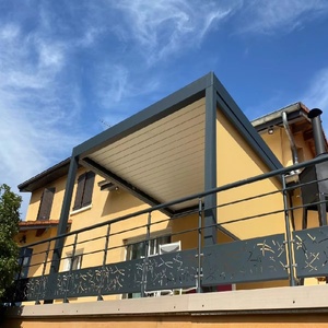Pérgola Bioclimática Moderna Personalizada <span class=keywords><strong>para</strong></span> Jardín, de Aluminio, 6x4, <span class=keywords><strong>3x3</strong></span>, 4x4, Manual, con Control Remoto, <span class=keywords><strong>para</strong></span> Sombreado Exterior - Product Image 6