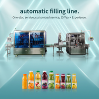 Automatische sinaasappelsap appel sap mango sap fruitsap fles pot vul- en afsluitmachine etiketteermachine codeermachine verpakkingslijn