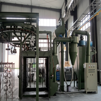 Machine de sablage à crochets automatique continue à convoyeur aérien de Chine