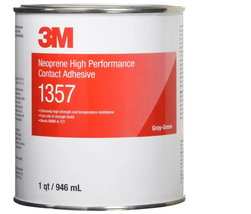 Wholesale customized 3m Neoprene High Performance Contact Adhesive 1357 Gray Green 1 Quart Can