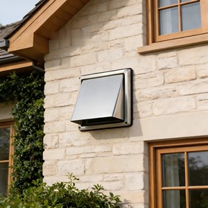Grille de protection anti-retour moderne en acier inoxydable pour système d'évacuation d'air extérieur CVC - Product Image 4