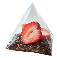 Fabrieksdirect groothandel gedroogde gemengde fruitthee, kruidenverfrissende gezonde aardbeien zwarte thee, beauty detox-afslankthee