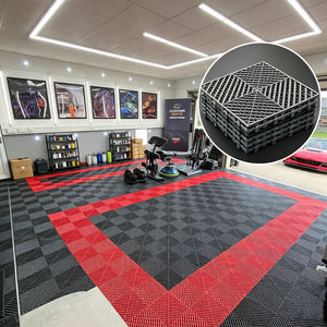 Anti-Slip Click Lock <b>Plastic</b> Garage Floor Mats Easy Snap Lock Design Suitable for Auto Details Shop Workshop Commercial - Product Image 6