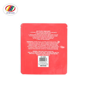 Sac de pochette debout en papier d'aluminium imprimé sur mesure trois joints latéraux pour l'emballage de soins de la peau pour les <span class=keywords><strong>masques</strong></span> faciaux en plastique BOPP - Product Image 2