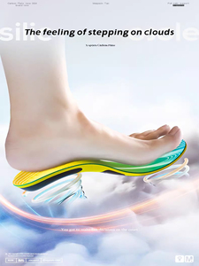 Chống trượt thể thao đế chân vòm hỗ trợ với Silicone TPU EVA chống trượt chống xoắn chống bong gân Giày cầu lông chèn - Product Image 6