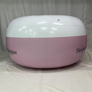 Kemasan Kosmetik Tahan Air Tiup Bentuk Balon Jar Canister PVC Promosi Komersial Kustom SZ ZHN - Product Image 3