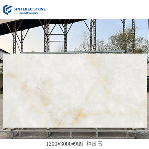 Sottile 9mm serie giada sinterizzata mattonelle di <span class=keywords><strong>pietra</strong></span> grande lastra di porcellana australiana arenaria <span class=keywords><strong>per</strong></span> soggiorno sala da pranzo <span class=keywords><strong>giardino</strong></span> - Product Image 2