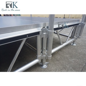 Escenario de Madera de Instalación Rápida para Conciertos, Plataforma con Altura Ajustable - Product Image 5