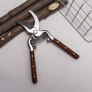 Lu Ban's Work Bypass Pruning Shears Stainless Steel 20-30 Mm Wooden Handle Garden Tool For Tree Flower Trimming - Product Image 3