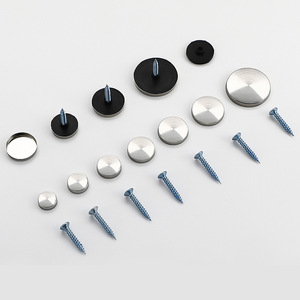 201 Stainless Steel Flat <b>Mirror</b> Nail <b>Mirror</b> Stud Durable Furniture Hardware Minimalist Design - Product Image 1