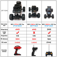 Voiture RC télécommandée Ept grande échelle 1:12 4x4 6 canaux, véhicule en plastique expert pour cascades, escalade et drift