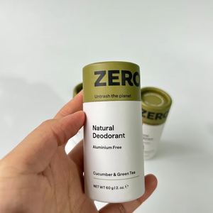 Mini baume à lèvres écologique de 5g, tube push-up, conteneur de déodorant en carton kraft robuste, emballage en papier recyclable résistant à l'huile - Product Image 5