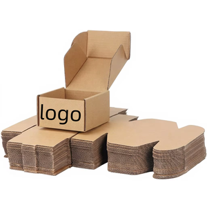 Boîtes d'emballage en carton ondulé recyclables, personnalisées en usine, avec logo, en gros, blanches, petites, pour l'expédition et le courrier, avec gaufrage - Product Image 1