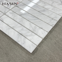 Mosaïque moderne en pierre naturelle résistante aux intempéries, découpe sur mesure, revêtement mural extérieur pour balcon et intérieur, résistant au feu et à l'eau.