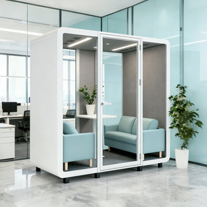 Cabine insonorisée de bureau pour six personnes, nouvelle conception de cabine insonorisée de bureau, cabine acoustique de bureau, salle de réduction du bruit - Product Image 2