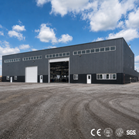 Edificio de Construcción Metálica Prefabricada de Alta Calidad Utilizado como Taller o Almacén con Estructura de Acero