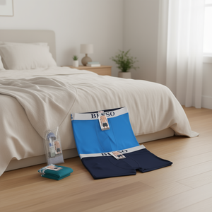 Calzoncillos Bóxer de Seda para Hombre, Corte Medio, Tejido Sin Costuras, Cómodos, Transpirables, Tinte Liso, con Logotipo en la Cintura, para Adultos - Product Image 2