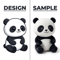 Créez votre propre peluche panda personnalisée, animaux en peluche mignons personnalisables, ours en peluche en coton, jouet en peluche personnalisé, OEM ODM en gros