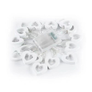 Lámpara LED Multicolor con Forma de Corazón de Madera, Recargable con Batería, para Navidad, San Valentín, Bodas, Decoración Interior/Exterior del Hogar - Product Image 6