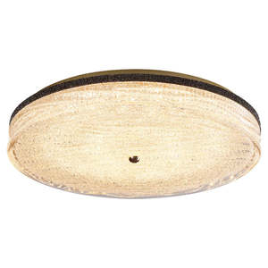 Nordique moderne rond plafonnier AC alimenté LED Source de lumière Base en fer abat-jour en verre lustre décoratif pour chambre maison hôtel - Product Image 6