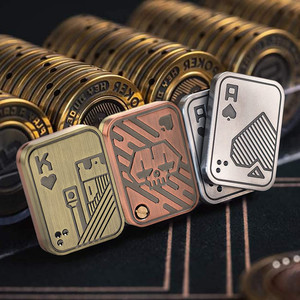 Fidget Slider en métal Poker, Fidget Slider en métal Push Card, Jouet anti-stress, Halloween pour tous les âges, Jouets Fidget Slider - Product Image 5