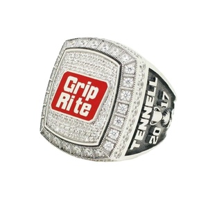 Anillo de Campeonato Personalizado de Alta Calidad con Cristales de Rhinestone, Chapado en Plata/Oro, Unisex, Anillos de Campeones Personalizables - Product Image 3