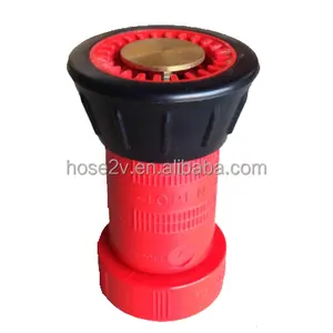 Red Plastic Spray Jet Fire Hose Nozzle for Fire Fighting Twist on off Type Nozzle