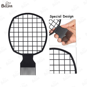 Juego de Peine permanente Herramienta de cuidado de trenza sucia africana, peine en forma de esponja, peine de inserción de aguja de acero - Product Image 4