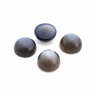 Piedra lunar gris, piedra preciosa suelta redonda, piedra preciosa suelta, piedra de mina de tierra Natural de alta calidad, piedra lunar gris, piedra semipreciosa - Product Image 1