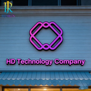 ป้ายไฟ LED 3 มิติ แบบติดตั้งด้านหน้า รูปทรงเพชร สำหรับธุรกิจ สตูดิโอถ่ายภาพ ร้านรับจัดส่ง ธนาคาร และอาคารธุรกิจ - Product Image 3