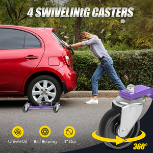 Venta caliente de acero automotriz Dollies rueda de coche hidráulica Dolly patines dispositivo móvil Go Jack vehículo posicionamiento elevador coche elevación - Product Image 6