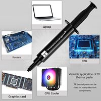 Thermalright TF7 8gram pasta termal kinerja tinggi untuk CPU/GPU/semua radiator, 12.8W/mk, daya tahan lama, aplikasi aman