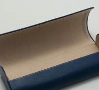 Étui de protection haut de gamme en cuir PU fait main pour lunettes, étui pliable pour lunettes de soleil, finition rustique vintage, étui souple pour lunettes