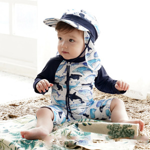 Nuovo Costume da Bagno Estivo per Bambini 1-<span class=keywords><strong>4</strong></span>-7 <span class=keywords><strong>Anni</strong></span>, Costume Intero con Delfino, Protezione Solare e Asciugatura Rapida - Product Image 2