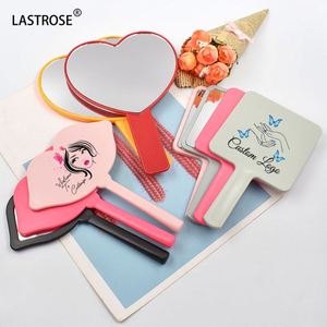 Lips Makeup Mirror Compact Magnifying Handheld Vanity Mirror Private Label Mini Lip Shape Pocket Mirror - Product Image 1