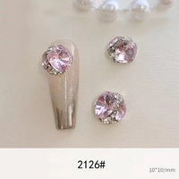 Strass de luxe multicolores Y2K effet brillant, pierres 3D volumineuses, bijoux et breloques pour ongles en gros