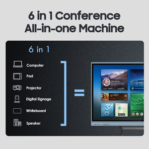 ไวท์บอร์ดอัจฉริยะแบบอินเทอร์แอคทีฟสำหรับโรงเรียน จอ LCD ความละเอียด 4K HD ขนาด 55/65/75/86/100/110 นิ้ว สำหรับการประชุม  แบบดิจิทัล  พร้อมหน้าจอแบนในตัว - Product Image 2