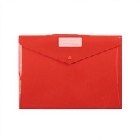 Carpeta de Archivo A4 Colorida en Oferta, Bolsa de Documentos de Plástico PP con Cierre de Botón, Organizador de Papel para Oficina y Escuela