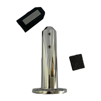Amortisseur de chocs en silicone bicolore cylindrique pour poteau de sol en verre, anti-vibration, moderne, pour bricolage, parcs publics et clôtures piétonnes en verre