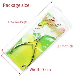 SunelPort Coupe-ongles et coupe-peaux mortes double fourche en acier inoxydable, ciseaux portables pour ongles de bébé, courbés à mâchoires larges - Product Image 2