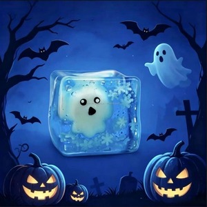 Bonito Cubo con Temática de Halloween, Juguete Antiestrés de Compresión Lenta, Juguete Sensorial para la Oficina, Alivio del Estrés, Promoción, Juguetes Fidget - Product Image 2