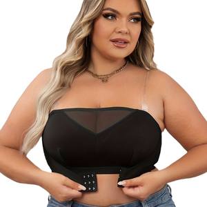 TJ Soutien-Gorge Push-Up Sans Fil Antidérapant Motif Solide Col Sans Bretelles Extension Transfrontalière Petit Rehausseur de Poitrine Mince Grande <span class=keywords><strong>Taille</strong></span> Soutien-Gorge - Product Image 5