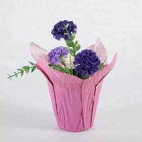 Couvre-pots de fleurs en plastique à succès en 2024, 6 pouces de diamètre, décoration de Noël pour la maison et le jardin, avec couleur et design personnalisés