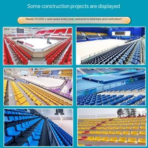 Asiento de Estadio de Plástico de Alta Calidad para Exteriores, para <span class=keywords><strong>Tenis</strong></span>, Fútbol, Baloncesto, Gimnasio y Canchas Deportivas, con Diseño Único de Asientos en Fila - Product Image 4