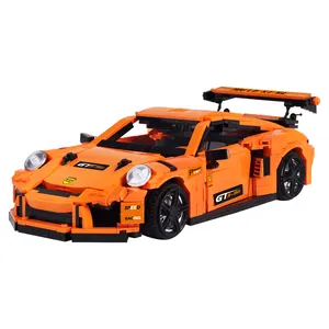 Kalıp kral 13129 GT3-911 MK tuğla modelleri araç blok yapı oyuncaklar yarış araba plastik MOC teknik serisi oyuncaklar yapı oyuncaklar