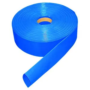 Agriculture Irrigation Water Discharge Hose Suppliers Lay flat Blue Layflat Hose